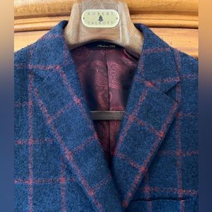 ROBERT TALBOTT Sportcoat: Loro Piana Wool blend. Size 40L. New.